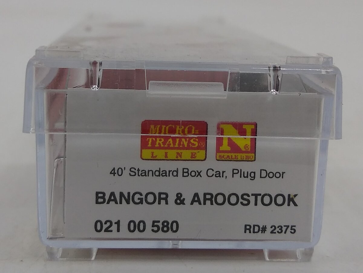 Micro-Trains 02100580 N Bangor & Aroostook 40' Standard Plug Door Boxcar #2375