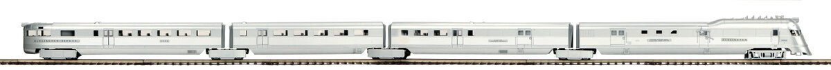 MTH 20-2888-1 O Gauge Burlington Pioneer Zephyr Diesel Train Set w/PS 2.0