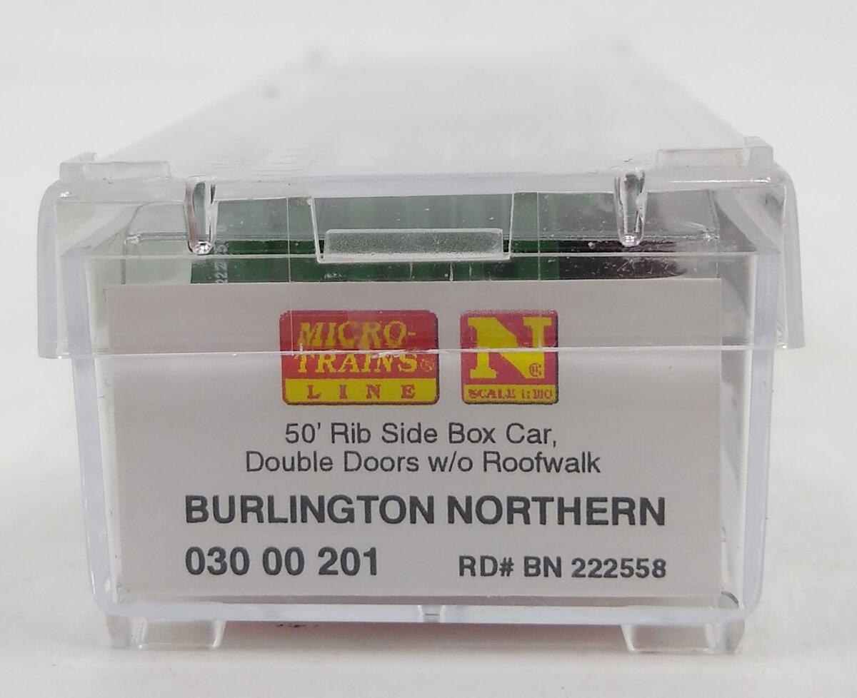 Micro-Trains 03000201 N BN 50' Double Door Rib Side Boxcar #222558 LN/Box