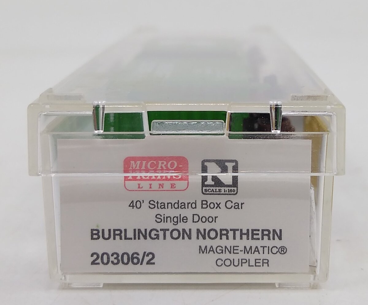 Micro-Trains 20306/2 N Sclae Burlington Northern 40' Standard Box Car LN/Box