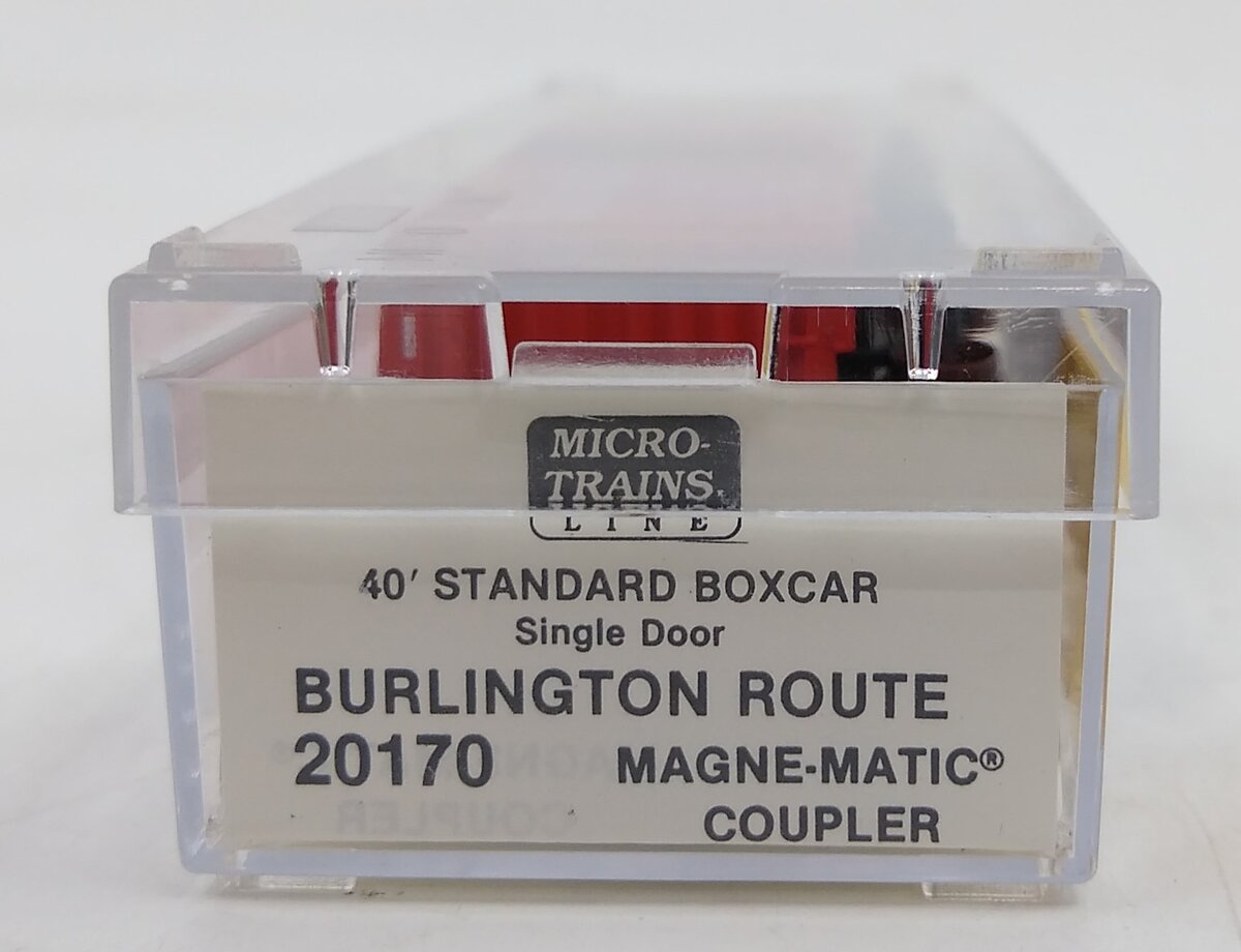 Micro-Trains 02000170 N CB&Q 40' Standard Single Door Boxcar #62988 EX/Box