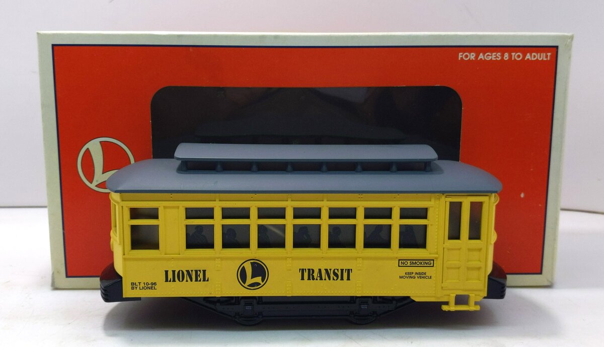 Lionel 6-18431 O Gauge Lionel Transit Trolley Car MT/Box