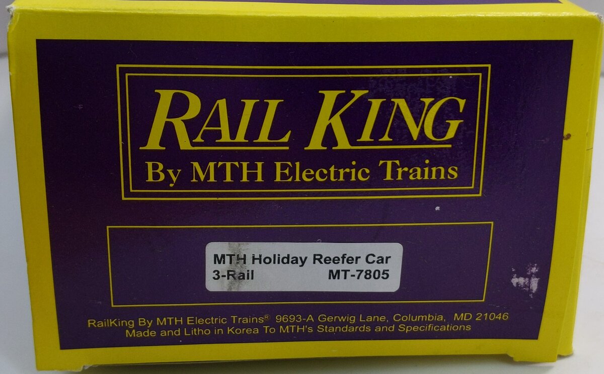 MTH 20-7805 O 1995 Christmas Reefer