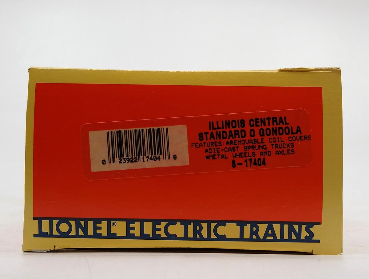 Lionel 6-17404 O Illinois Central Gulf Gondola with Coil Covers #245998 LN/Box