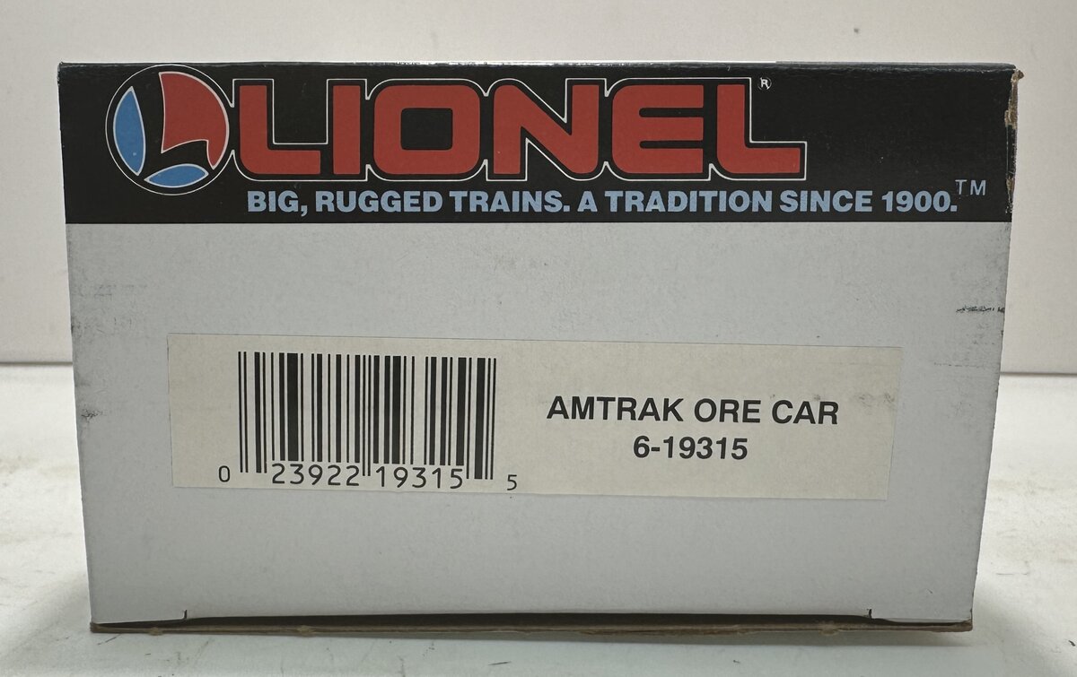 Lionel 6-19315 O Gauge Amtrak Ore Car w/ Ore Load LN/Box