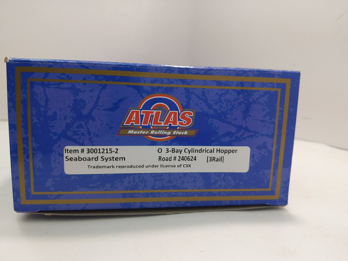 Atlas 20004371 HO Seaboard System 3-Bay Cylindrical Hopper #240624