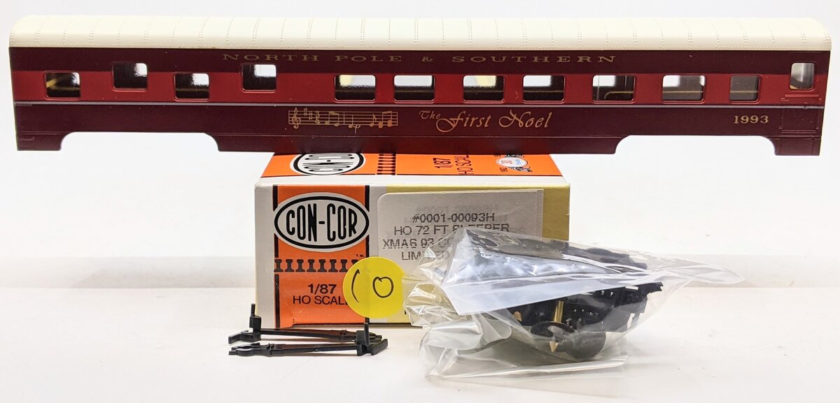 Con-Cor 0001-00093H HO North Pole & Southern 1993 The First Noel Sleeper Kit