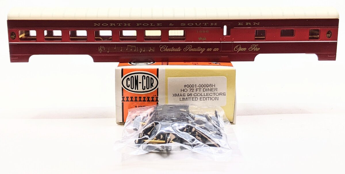 Con-Cor 0001-00096H HO Scale Christmas 96' Collectors 72 Diner Kit #1996