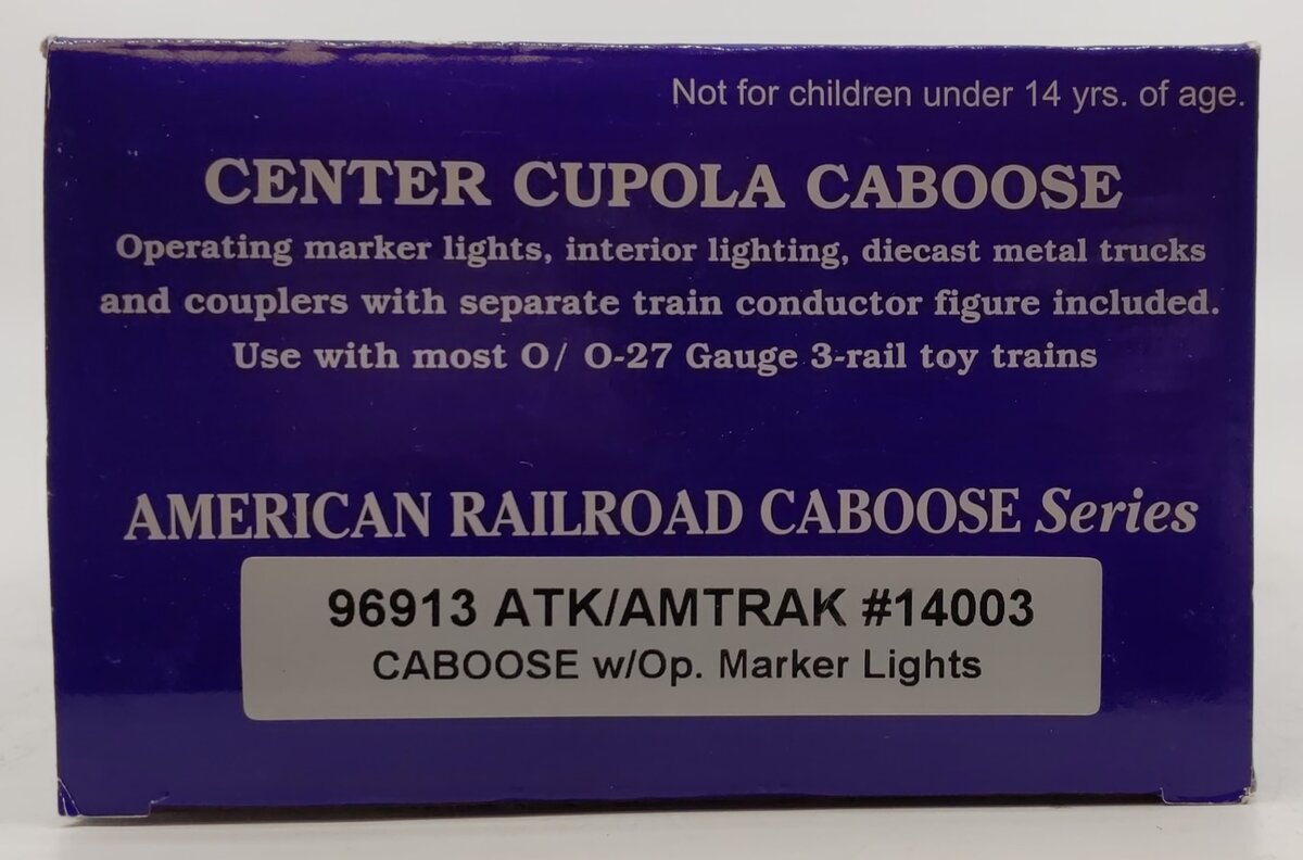 RMT 96913 O Gauge Amtrak Caboose with Marker Lights #14003