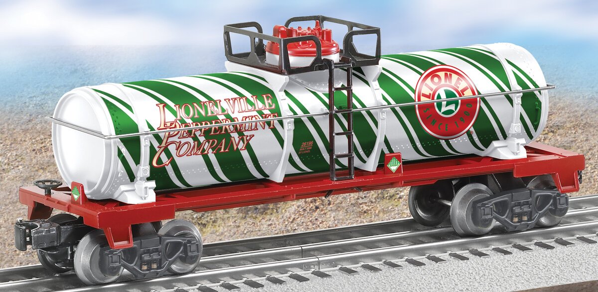Lionel 6-36108 O Gauge Candy Cane Single Dome Tank Car LN/Box