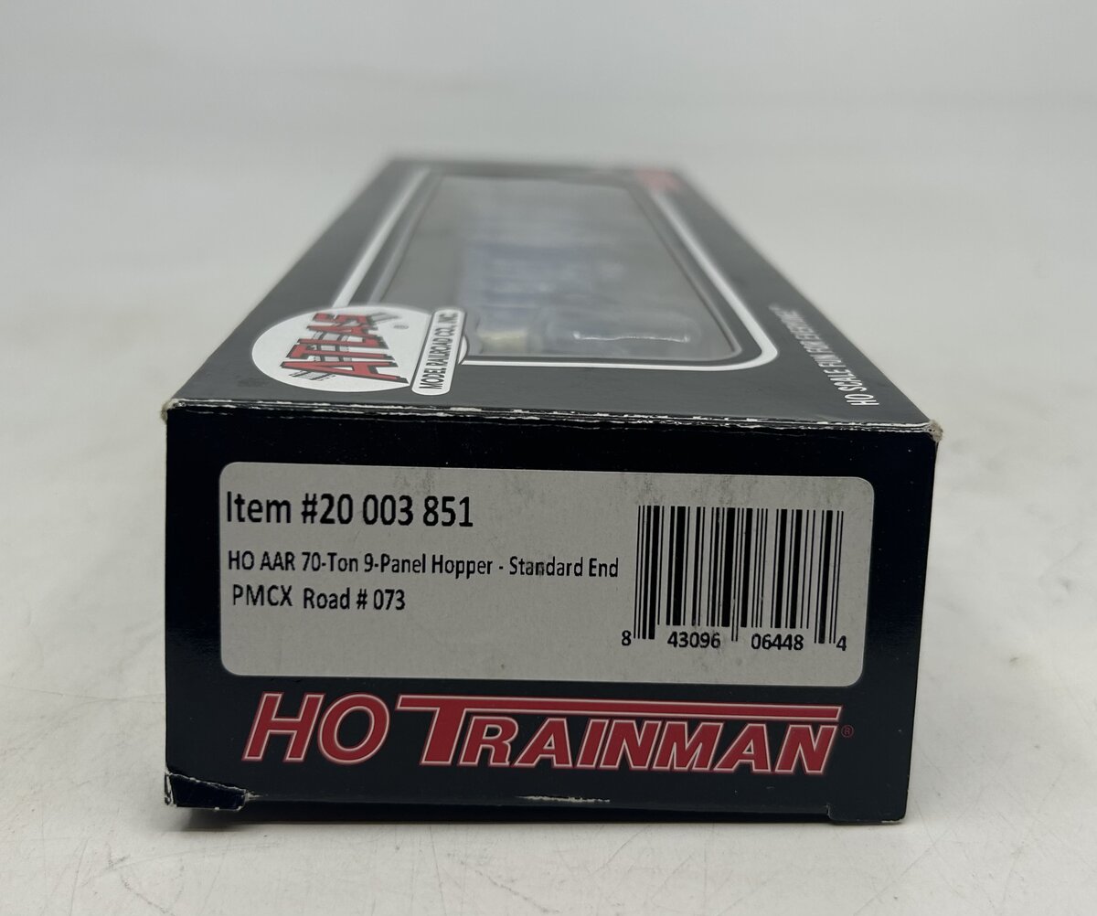 Atlas 20003851 HO PMCX AAR 70-Ton 9-Panel 3-Bay Open Hopper Car #073