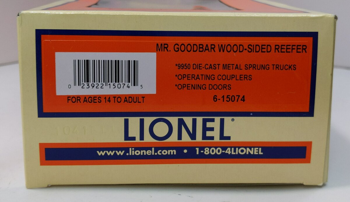 Lionel 6-15074 O Hershey's Mr. Goodbar Wood-Sided Reefer LN/Box