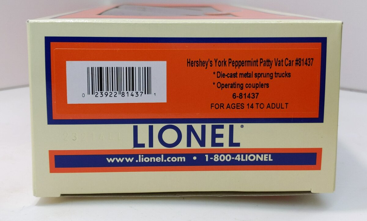 Lionel 6-81437 O York Peppermint Patty Vat Car by Hershey's