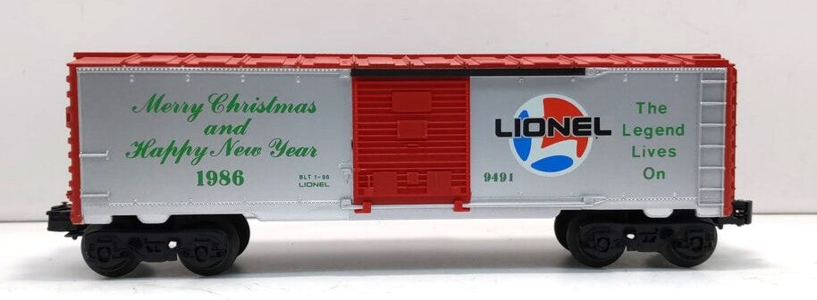 Lionel 6-9491 O Gauge 1986 Christmas Boxcar LN