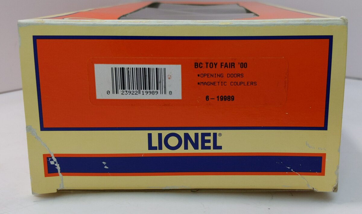 Lionel 6-19989 O BC 2000's Toy Fair Boxcar NIB