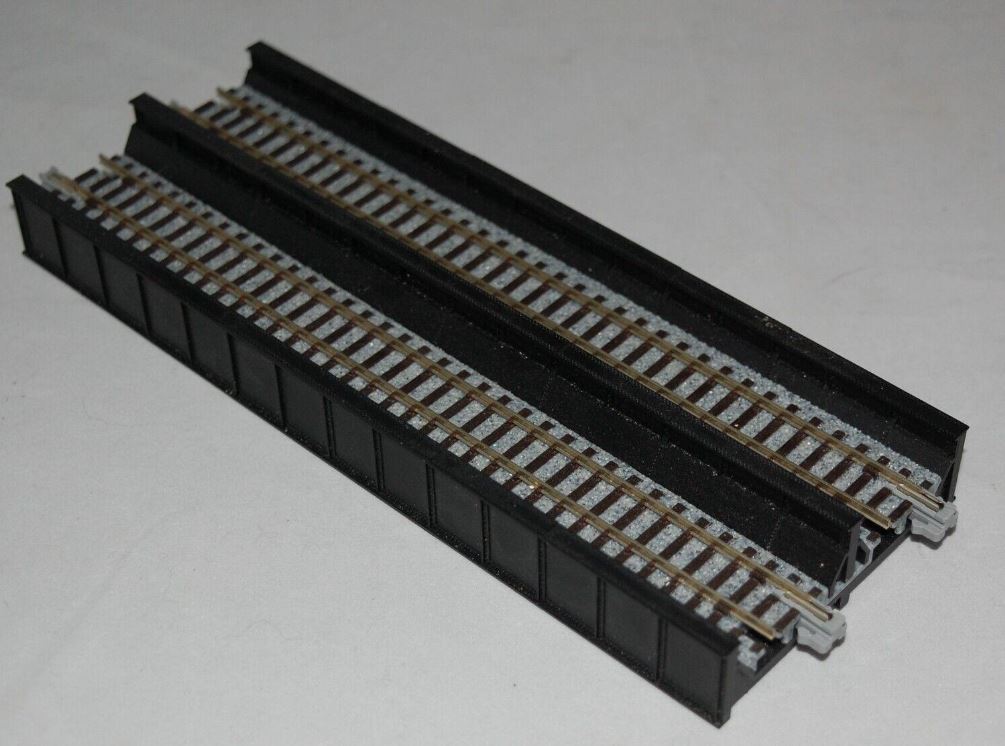 Kato 20-458 N 7-5/16" Black Double Track Plate Girder Bridge