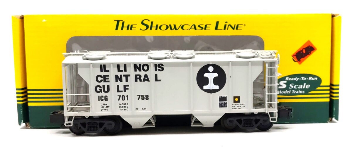 S-Helper 1743 S Scale Illinois Central Gulf PS-2 2-Bay Hopper #701758 LN/Box