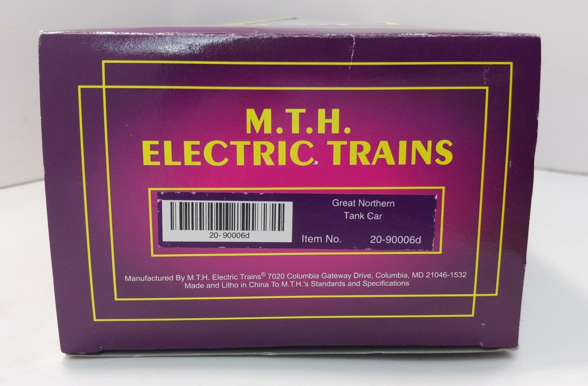 MTH 20-90006d O Gauge Great Northern Tank Car #100013 LN/Box