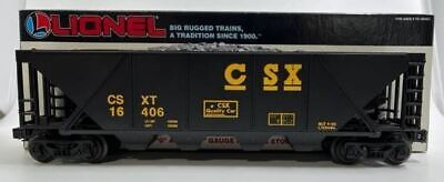 Lionel 6-16406 O Gauge CSX 4-Bay Hopper with Coal Load