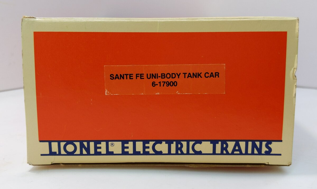 Lionel 6-17900 O Gauge Santa Fe Unibody Single Dome Tank Car #17900 LN/Box