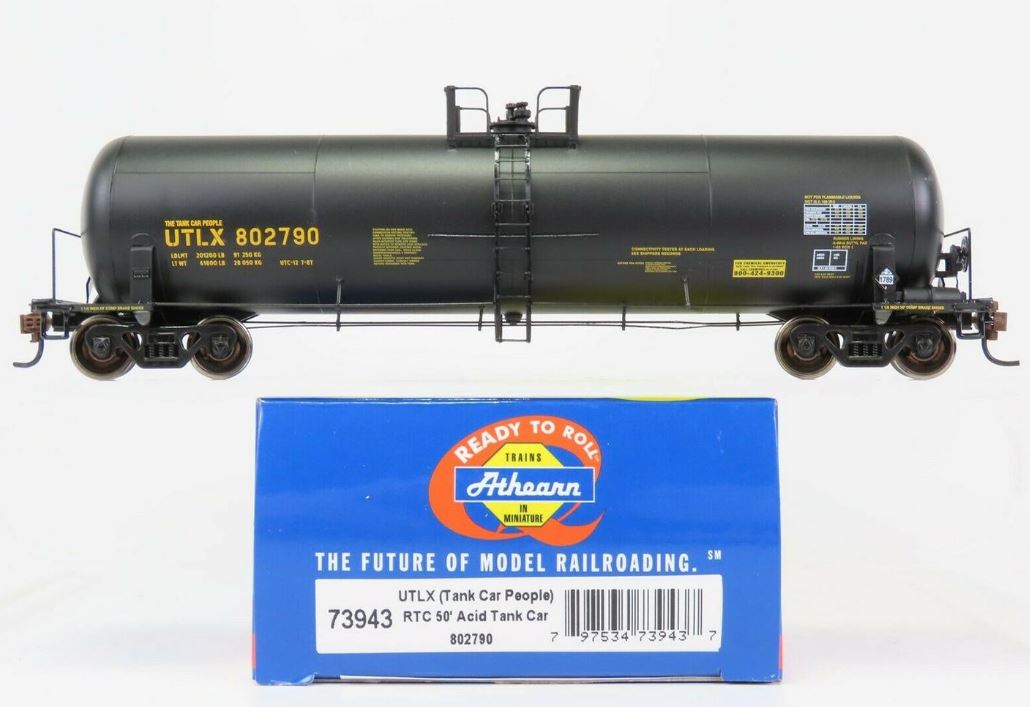 Athearn 73943 HO UTLX 20,900 Gallon Acid Tank Car #802790