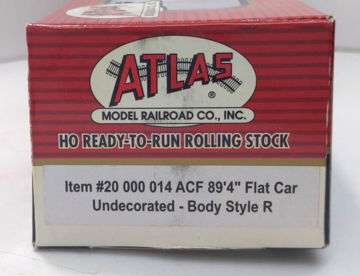 Atlas 20000014 HO Undecorated 89'4" Flat Car