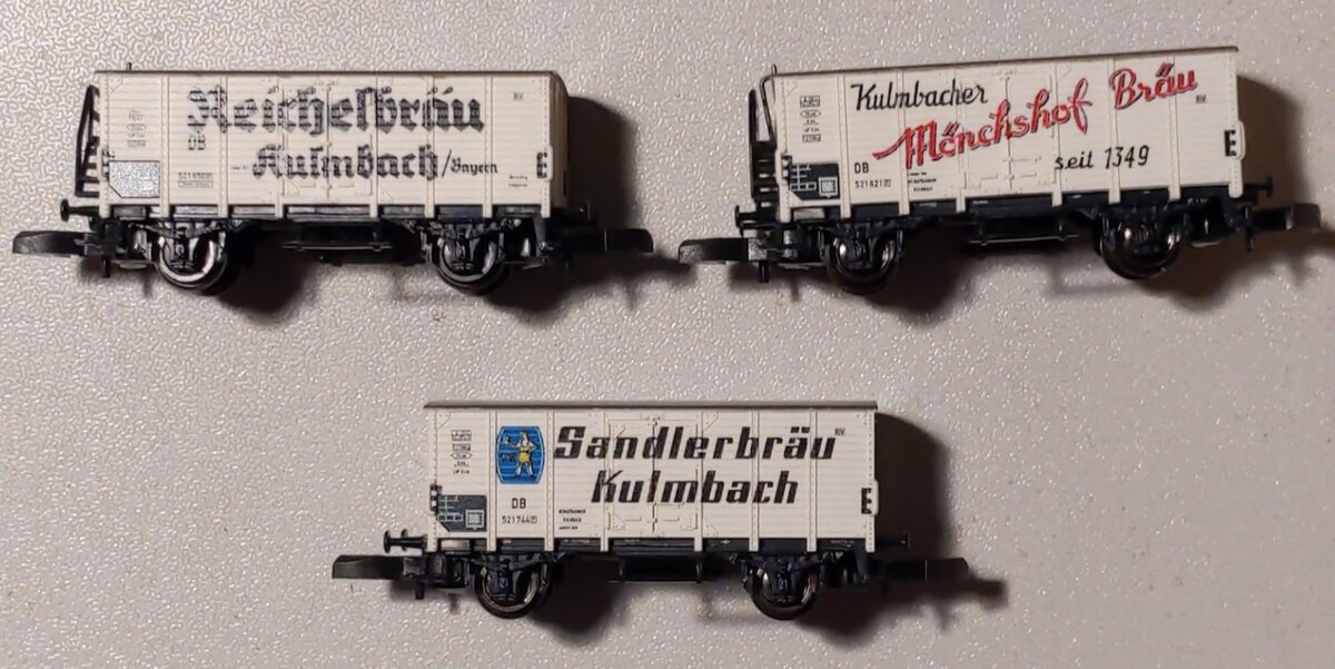 Marklin 48771 Z Scale Kulmbach Beer 3-Car Set
