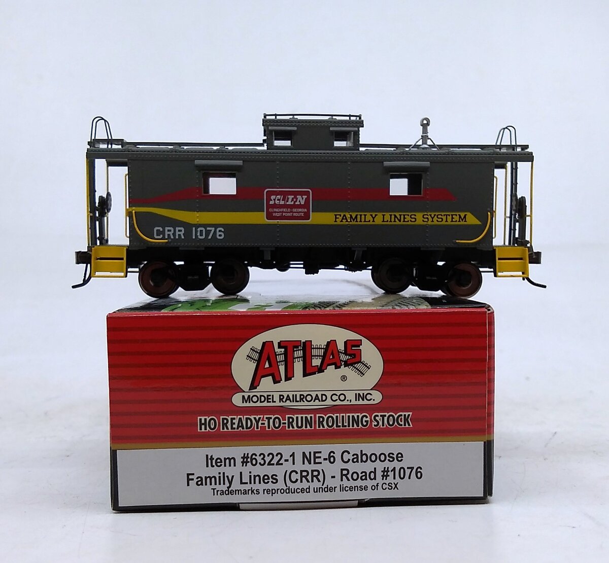 Atlas 6322-1 HO CRR NE-6 Caboose #1076