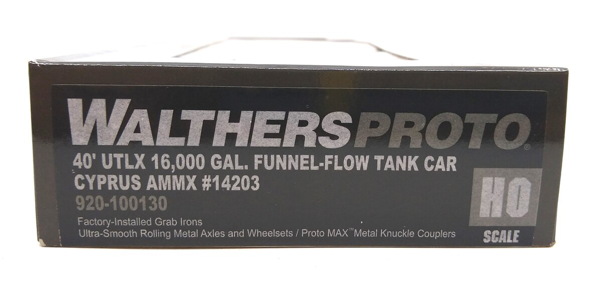 Walthers 920-100130 HO Cyprus AMMX 40' UTLX Funnel-Flow Tank Car #14203 LN/Box