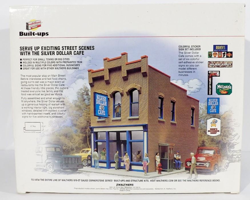Walthers 933-2712 O/O-27 Built-Ups Silver Dollar Café