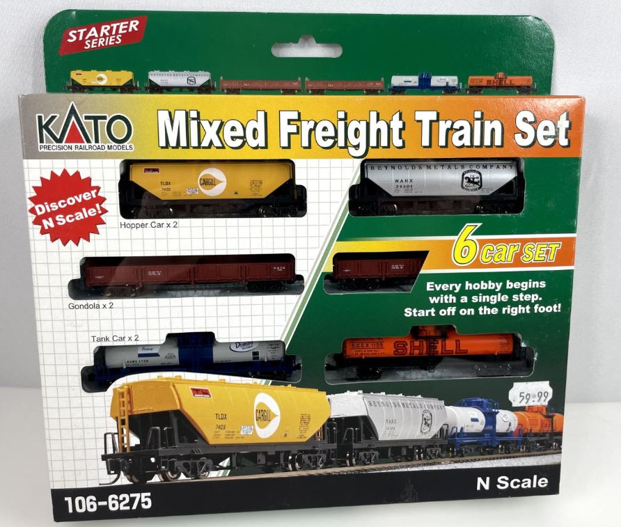 Kato 106-6275 N Mixed Freight Train Set (Set of 6)