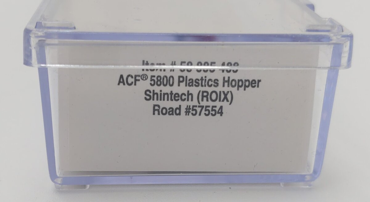 Atlas 50005409 N Shintech ROIX ACF 5800 Centerflow Plastics Hopper Car #57554
