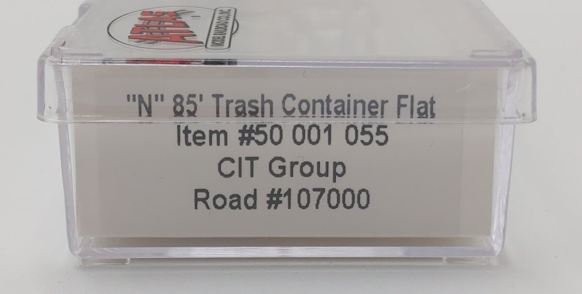 Atlas 50001055 N CITX 85'' Trash Container Flat Car #107000
