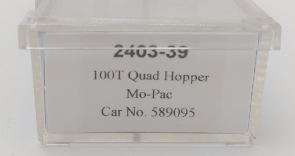 Trainworx Inc 2403-39 N Mo-Pac 100T Quad Hopper #589095 LN/Box