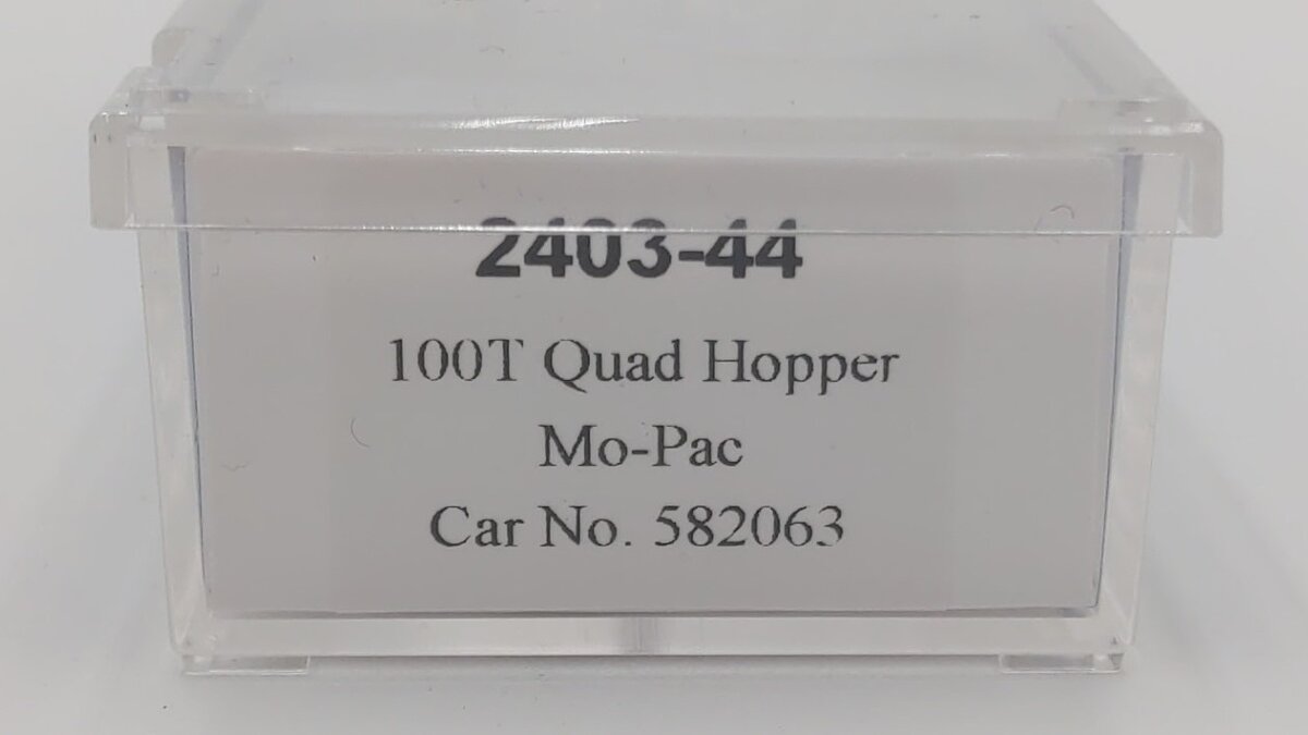 Trainworx Inc 2403-44 N Mo-Pac 100T Quad Hopper Car #582063