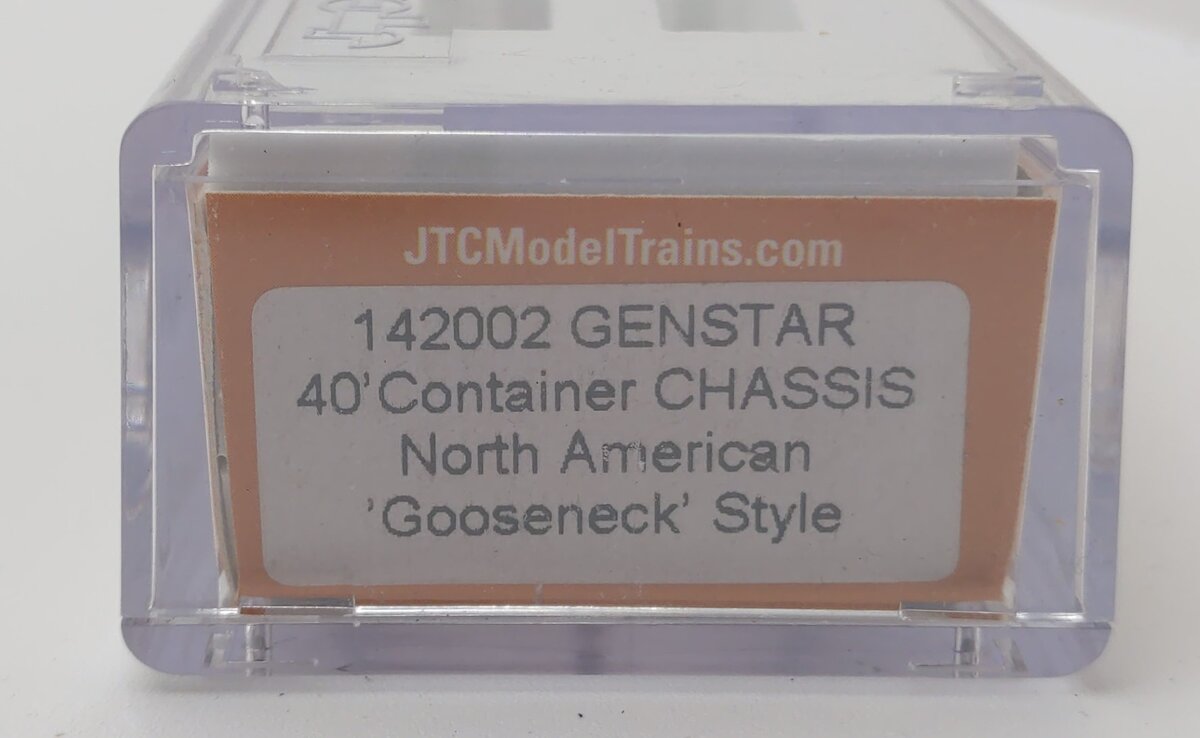 JTC Model Trains 142002 N Genstar 40' Chassis for 40' Containers (Pack of 2)