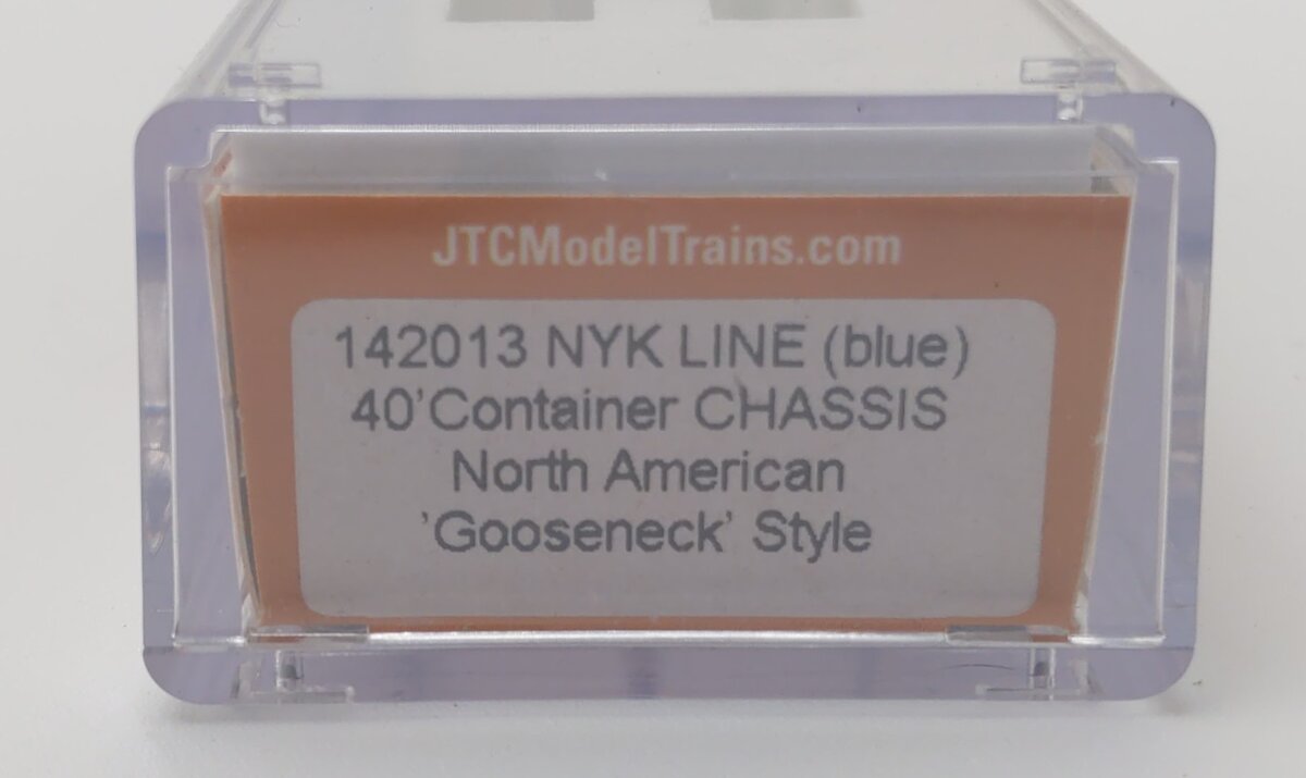 JTC Model Trains 142013 N NYK Line 40' Chassis Container (Pack of 2)