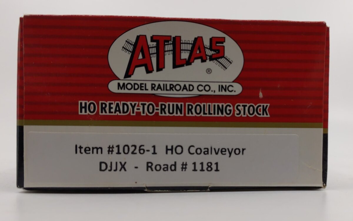 Atlas 1026-1 HO DJJX Coalveyor Bathtub Gondola #1181 LN/Box