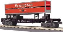 MTH 30-76448 O Burlington Flat w/Trailer #89920