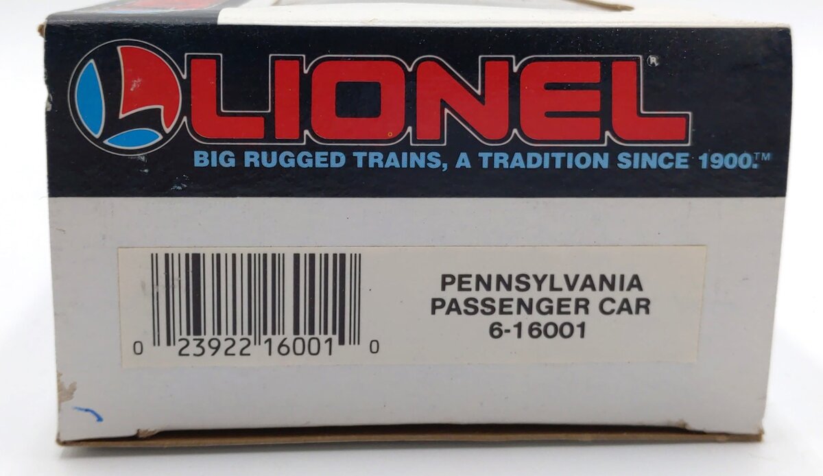 Lionel 6-16001 O Gauge Pennsylvania Passenger Car LN/Box