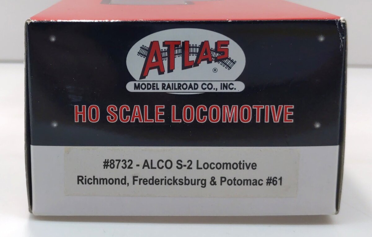 Atlas 8732 HO Richmond, Fredericksburg & Potomac ALCO S-2 Diesel Locomotive #61 LN/Box