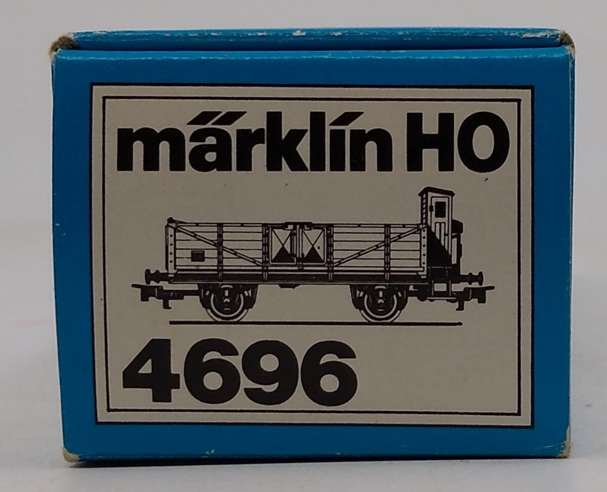 Marklin 4696 HO Scale Deutsche Reichsbahn Halle Red Gondola LN/Box