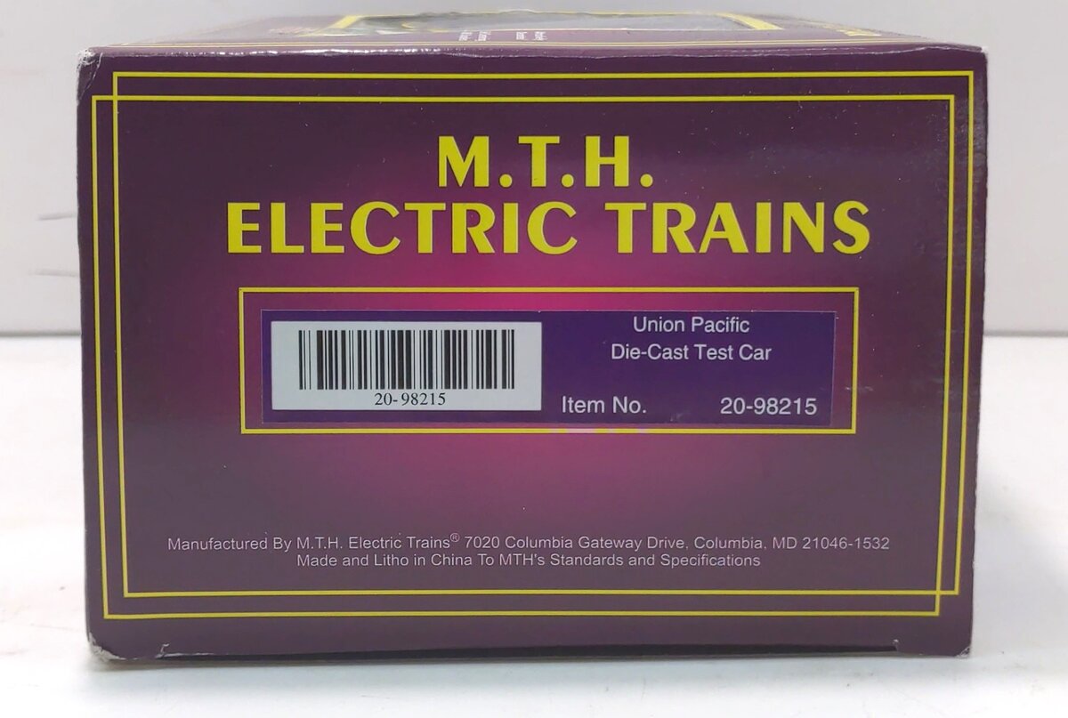 MTH 20-98215 O Gauge Union Pacific Diecast Test Car #03145 LN/Box