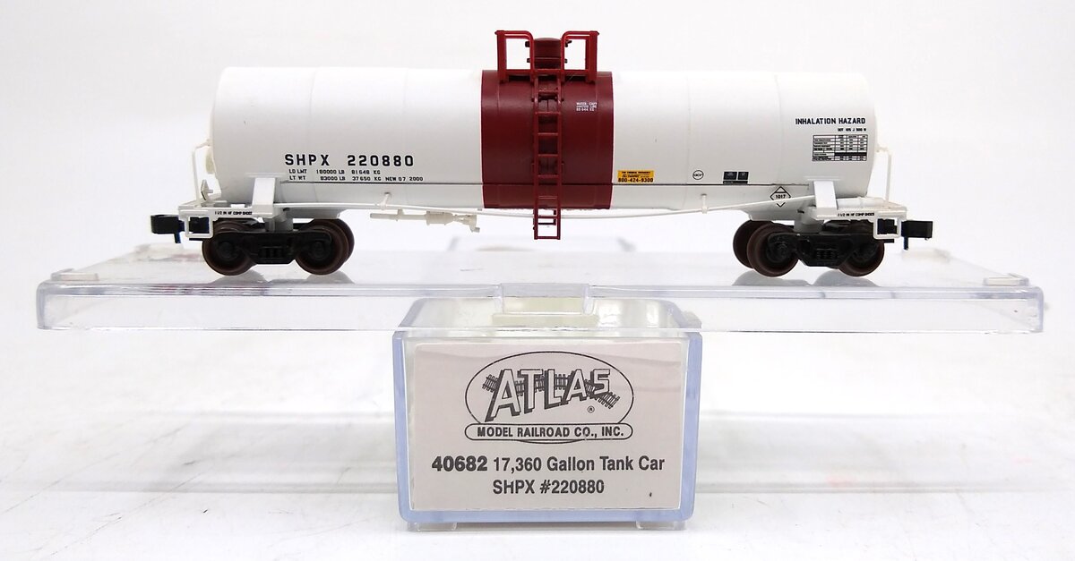 Atlas 40682 N Scale SHPX 17,360 Gallon Tankcar #220880