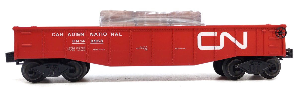 Williams 47209 O Gauge Canadian National Gondola