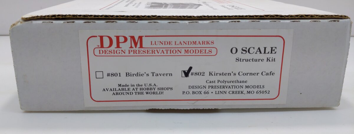 DPM 80200 O Kirsten's Corner Cafe Building Kit