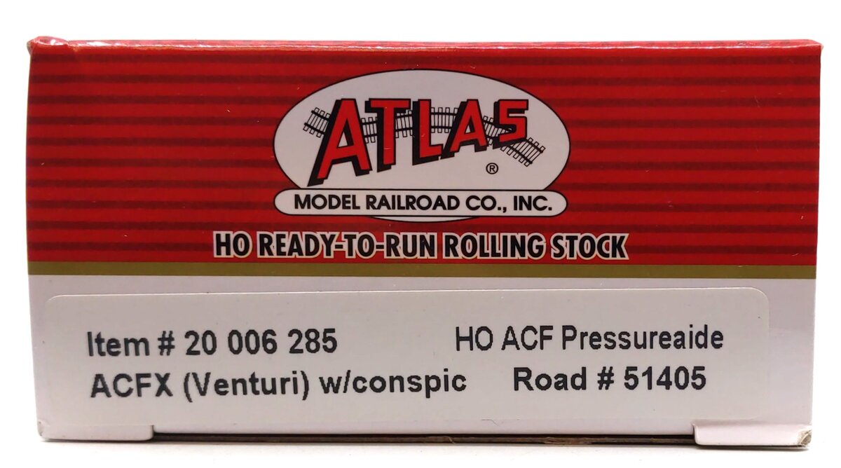 Atlas 20006285 HO ACFX Venturi Pressureaide Covered Hopper #51405