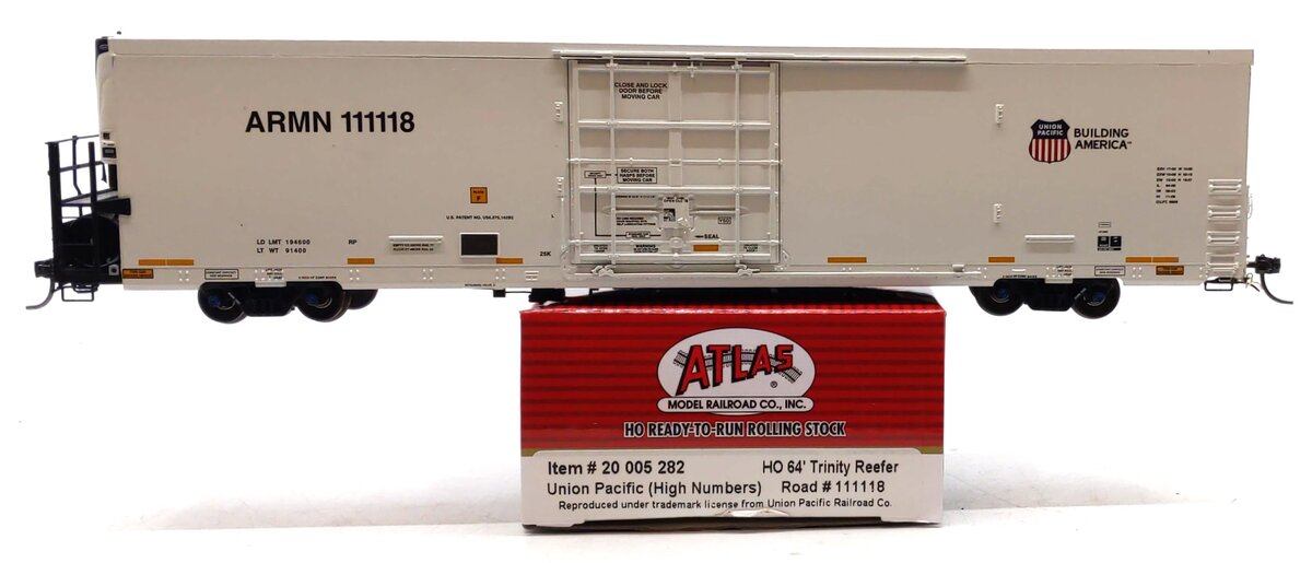 Atlas 20005282 HO Scale Union Pacific 64' Trinity Reefer #111118