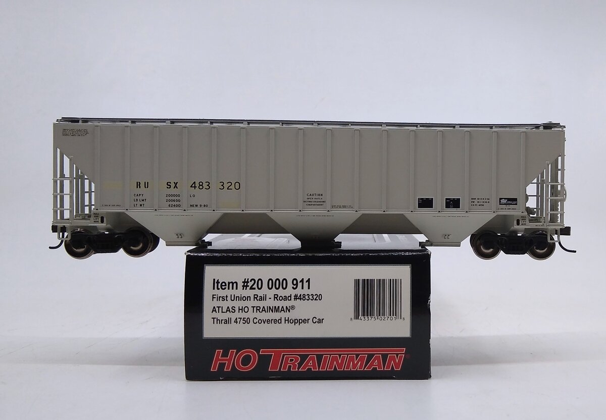 Atlas 20000911 HO RUSX Trainman Thrall 4750 Covered Hopper #483320