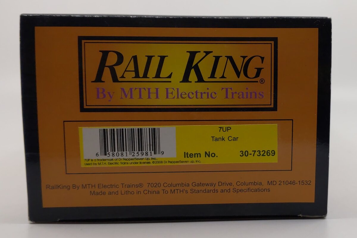 MTH 30-73269 O Gauge 7UP Tank Car #70800